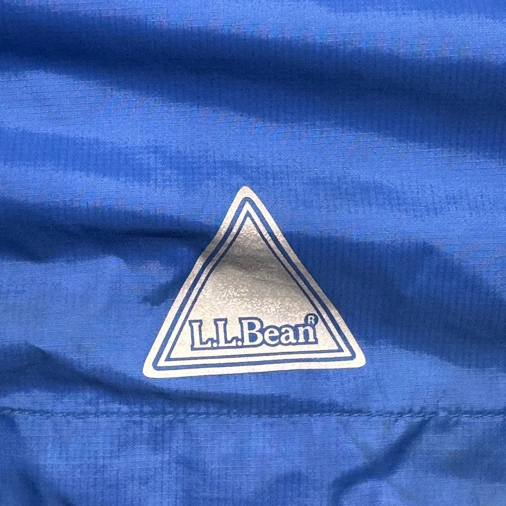 LL Bean Kids TEK2.5 Rain Jacket‎ Blue Waterproof Hooded Shell Size M 10-12